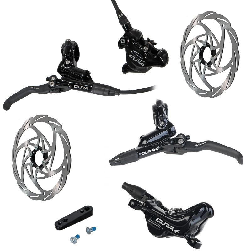 Formula CURA 4 Post Mount/CURA Flat Mount Brakeset w/ 180mm rotors