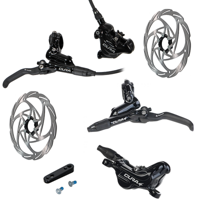 Formula CURA 4 Post Mount/CURA Flat Mount Brakeset w/ 180mm rotors