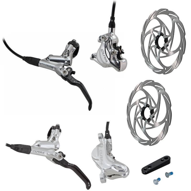 Formula CURA 4 Post Mount/CURA Flat Mount Brakeset w/ 180mm rotors