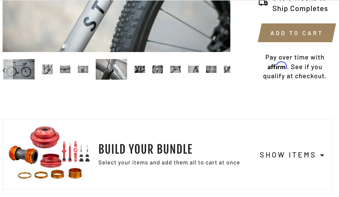 Stinner Frameworks X Wolf Tooth Components