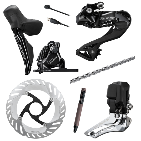 Shimano 105 R7170 Di2 12spd Drivetrain – Stinner Frameworks
