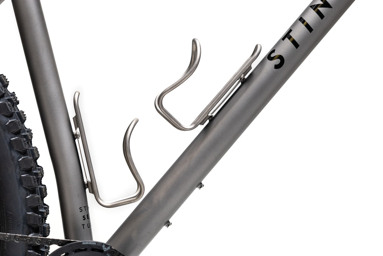bottle cage for gravel bike Stinner Titanium Bottle Cage – Stinner Frameworks