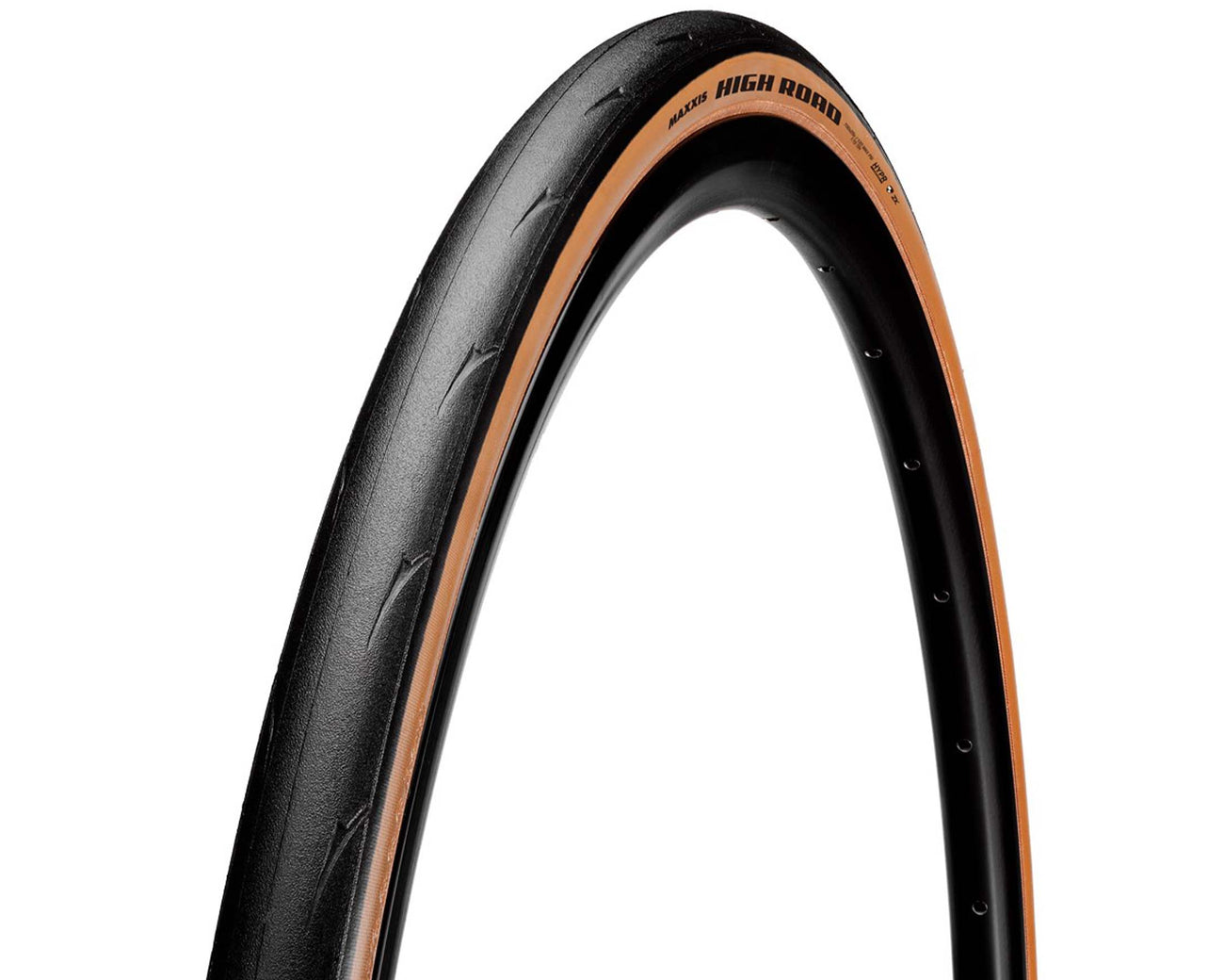 Maxxis High Road 700x28c TR Tire Set Tanwall
