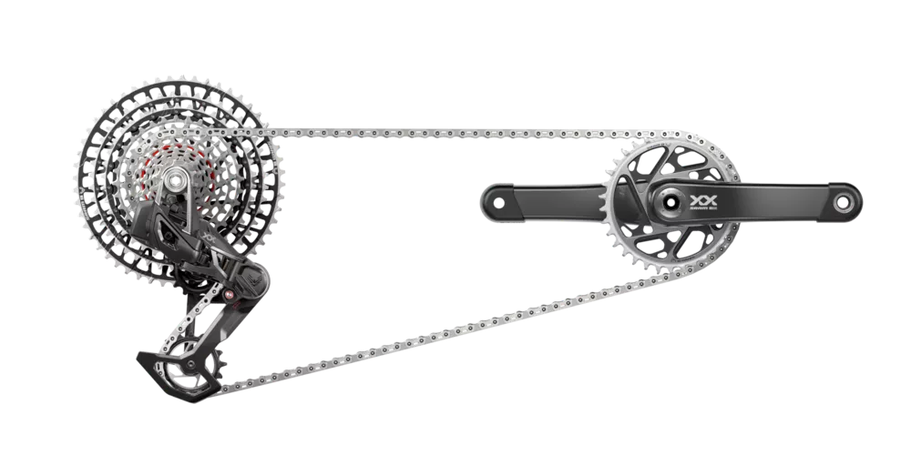 SRAM XX SL Eagle AXS Transmission Drivetrain w/ 34t Chainring